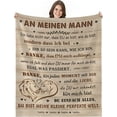 thumbnail image 1 of Yibo Wedding Anniversary Gifts for Men Blanket Flannel Soft and Comfortable Anti-static Bed Sofa Blanket, 1 of 7