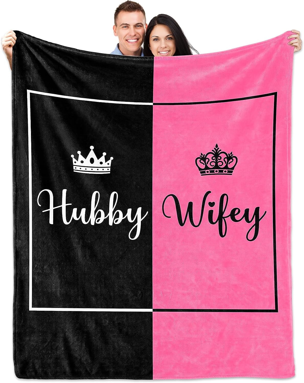 Yibo Wedding Gifts for Newlywed Couple Mr and Mrs Honeymoon Blanket