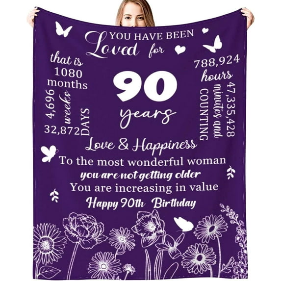 Yibo Wife Birthday Gifts Blanket Flannel Soft and Comfortable Anti-static Bed Sofa Blanket