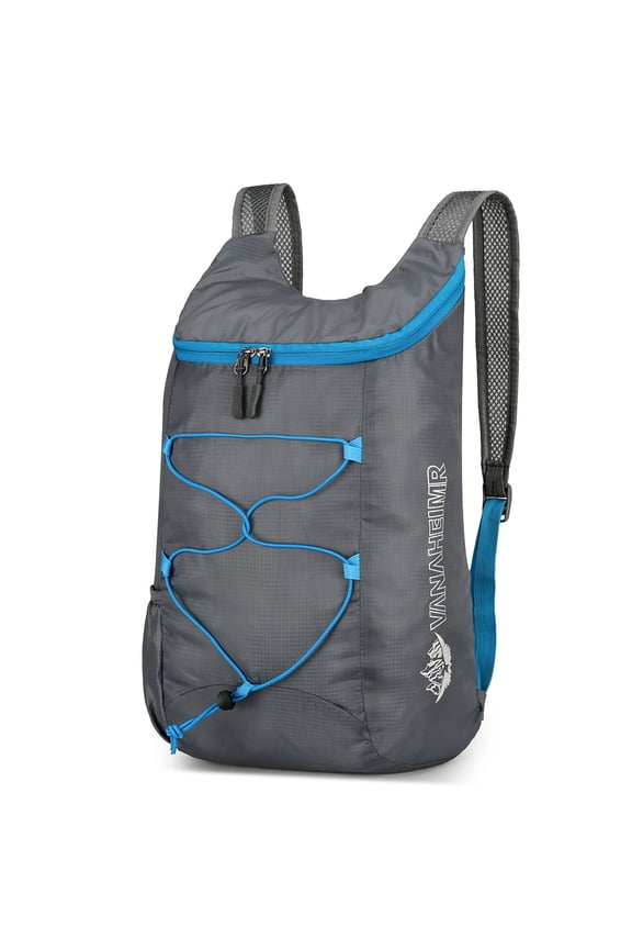 10L Foldable Portable Backpack Ultralight Splashproof Outdoor Travel Bag(Grey)