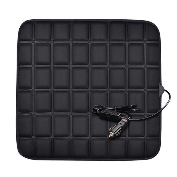 Yibooy 12V Car Seat Heated Cover 40W Car Seat Heating Cushion Anti-slip (Black)