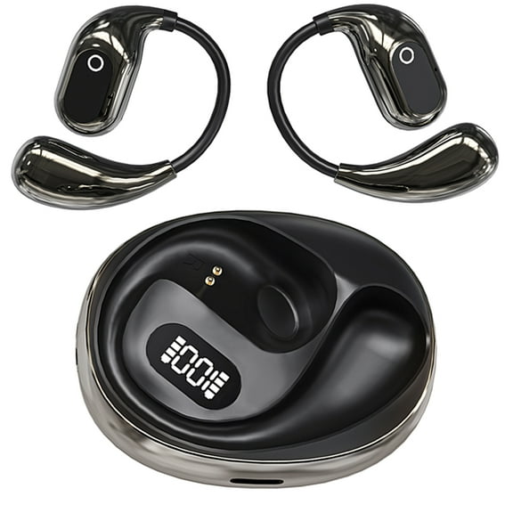 Yibooy 138 Languages AI Translation Earbuds BT 5.3 Real-time Translator (Black)