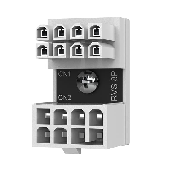 Yibooy 180 Degree 8 Pin Female to 8 Pin Male Graphics Card Angled Power Supply Adapter