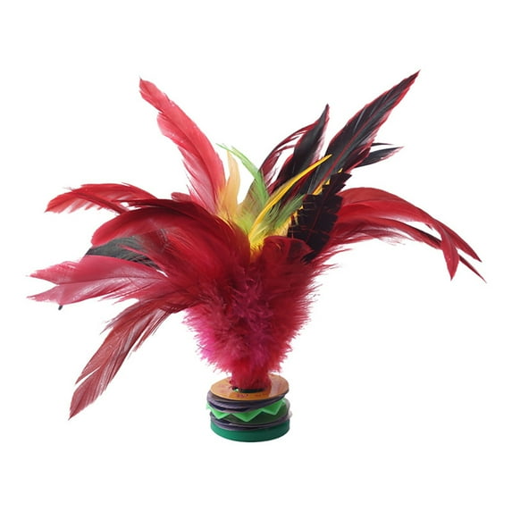Yibooy 20cm Chinese Jianzi Feathers Shuttlecock Portable Fitness Entertainment