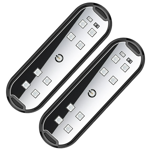 Yibooy 2Pcs Car Door Warning Light LED Colorful Emergency Signal Light Welcome Light