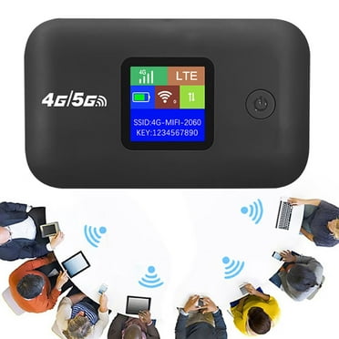 Yibooy 4G Lte WiFi Router ,Portable Router Wireless Internet,150Mbps Mini Wireless Hotspot Device(Black EU Version)