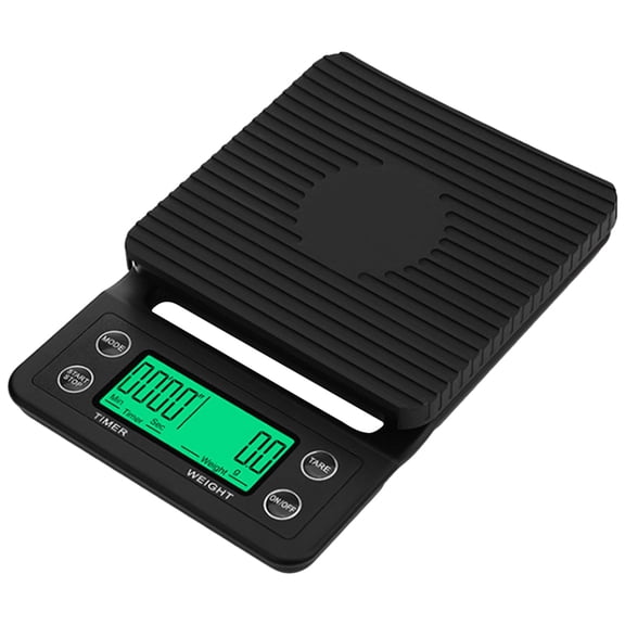 Yibooy 5kg Electronic Drip Coffee Scale with Timer 0.1g High Precision LCD Scale