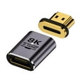 thumbnail image 1 of Yibooy 8K HDMI-Compatible 2.1 Magnetic Adapter(Purple Female and Male Straight Type), 1 of 6