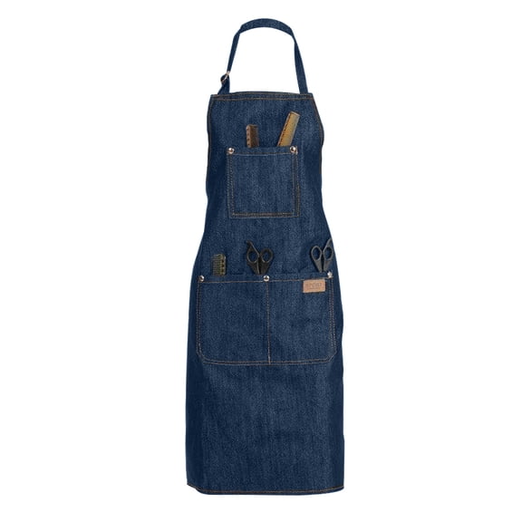 Yibooy Adjustable Salon Hair Cutting Hairdresser Barber Denim Apron Cooking Cloth