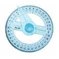 thumbnail image 1 of Yibooy All Circular 10cm 360 Degree Pointer Protractor Ruler Angle Finder Random, 1 of 4