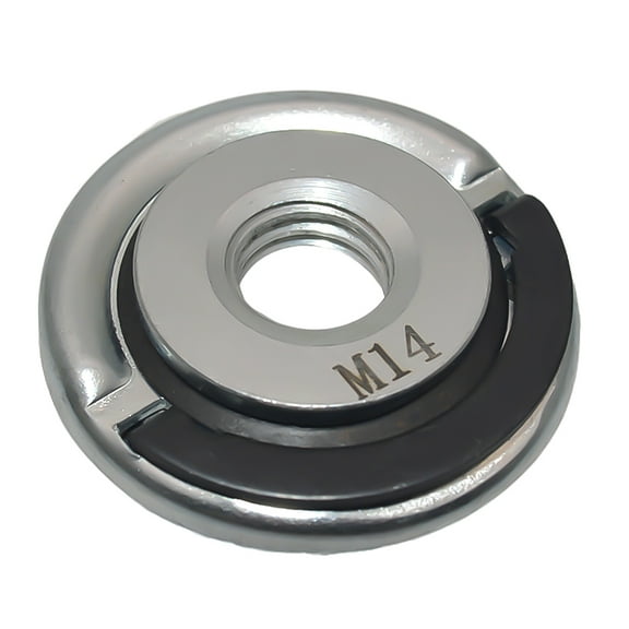 Yibooy Angle Grinder Self-Locking Nut Pressing Plate Quick Release(Silver Pull Tab M14)