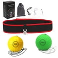 thumbnail image 1 of Yibooy Boxing Reflex Ball Set Punching Balls for Improve Punching Speed (Yellow Green), 1 of 4