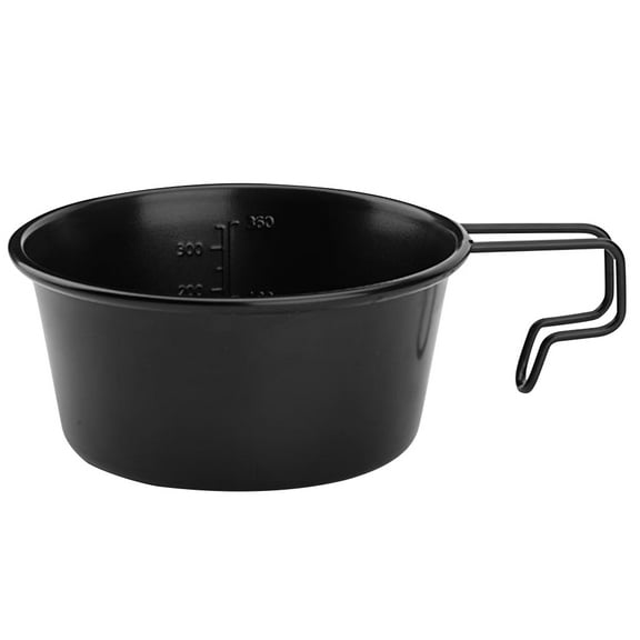 Yibooy Camping Pot Stackable with Handle for Picnic Hiking Travelling (360ml non stick)