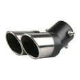 thumbnail image 1 of Yibooy Car Exhaust Muffler Tip Dual Outlet Car Oval Rear Exhaust Car Modification Parts, 1 of 6