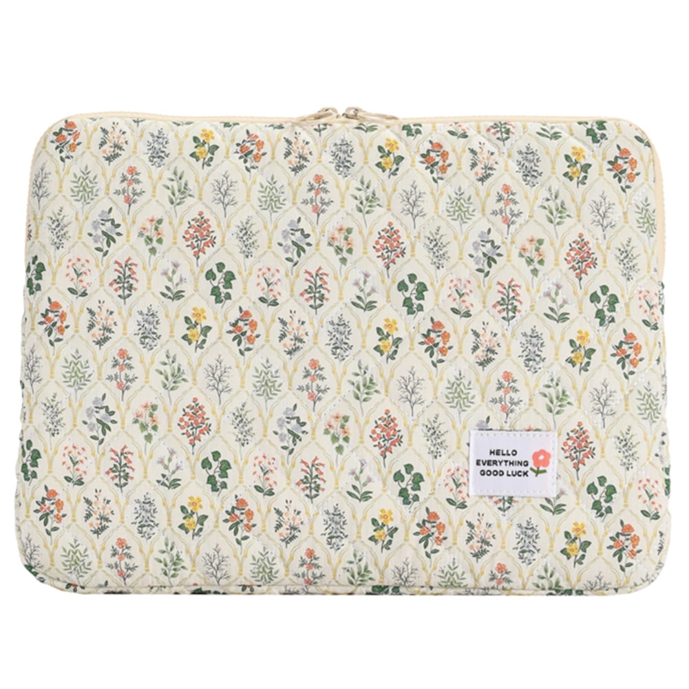 Yibooy Computer Bag Zipper Flower Laptop Sleeve for 14in Notebook ...