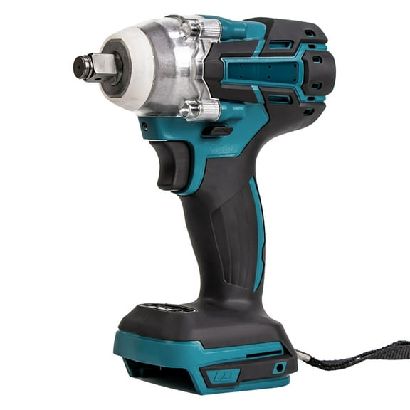 Yibooy Cordless Wrench Max 520Nm Electric Screwdriver for Makita Battery (Blue)