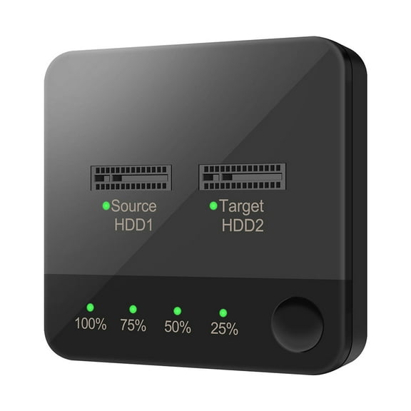 Yibooy Docking Station Data Transmission Hard Disk Box Dual Rotors Reading for Computer