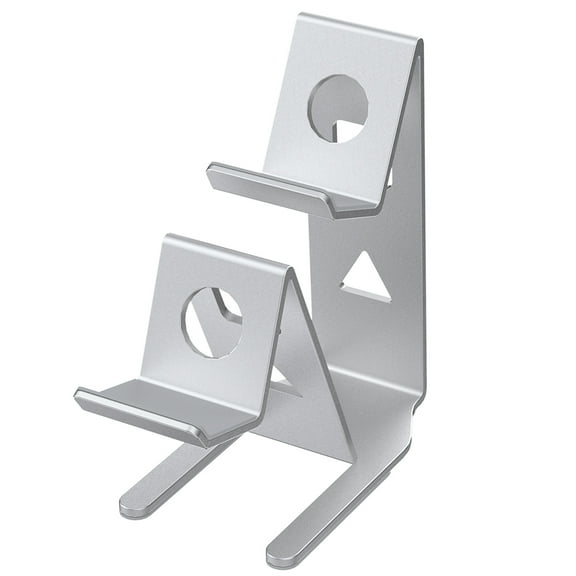 Yibooy Dual Game Controller Stand Holder Desktop Stand for Switch/PS5/PS4/Xbox(Silver)