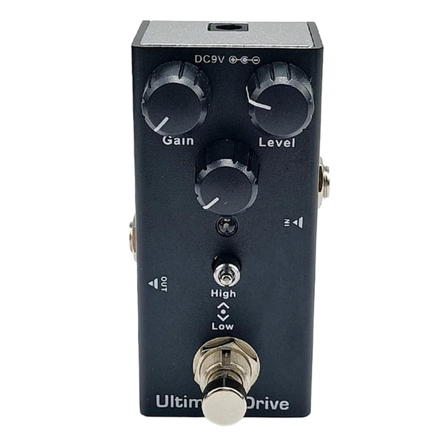 Yibooy Electric Guitar Effects Pedal Overdrive Distortion Chorus Tremolo Delay (Black)