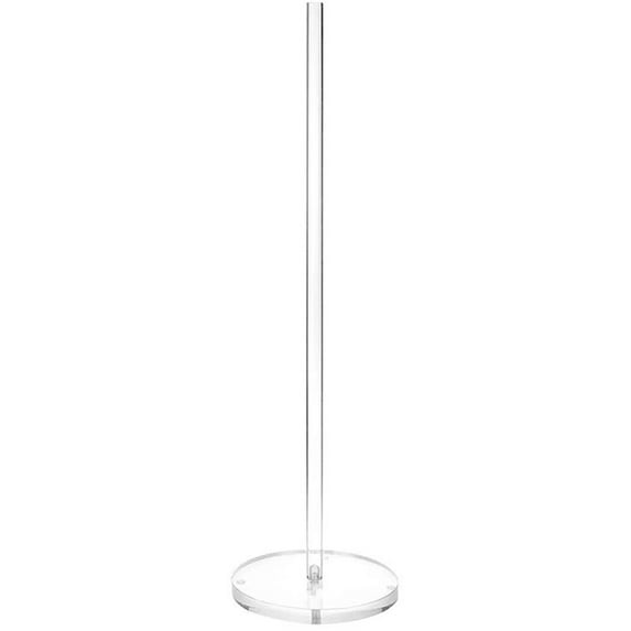 Yibooy Freestanding Toilet Paper Holder Acrylic Toilet Tissue Roll Stand for Bathroom