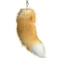 thumbnail image 1 of Yibooy Huge Fluffy Faux Fur Fox Tail Keychain Fur Pendant for Women (Golden Black Fox), 1 of 8