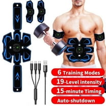 Yibooy LED Display Weight Loss Fitness Vibration Belt USB Rechargeable Electric Smart Trainer Belt for Abdomen/Arm/Leg Indoor Exercise