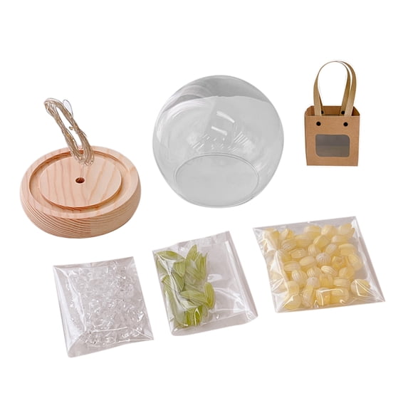 Yibooy LED Tulip Night Light DIY Material Kit Handmade Flower Lamp Craft (20pcs Yellow)