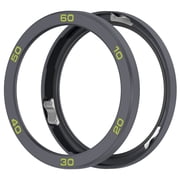 Yibooy Metal Bezel Replacement Ring Tempered Glass Film for CMF Watch Pro 2Gray green
