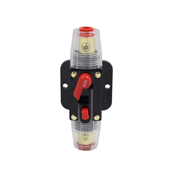 Yibooy Resettable Circuit Breaker 12-24V DC Short Protection Fuse Insurance (40A)