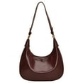 thumbnail image 1 of Yibooy Shoulder Bag for Women Zipper Crescent Bag PU Leather Hobo Bag for Work(WineRed), 1 of 10