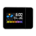 thumbnail image 1 of Yibooy Smart Alarm Clock Adjustable Projection Angle Projection Clock (Black), 1 of 6