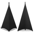 thumbnail image 1 of Yibooy Speaker Stand Cover Stretchable Tripod Stand Scrim (Black Three Side), 1 of 7