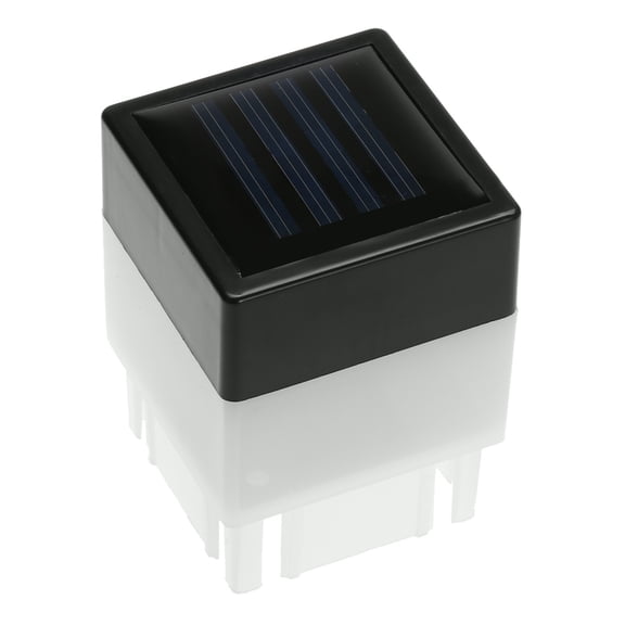 Yibooy Square Waterproof LED Solar Light Fence Post Pool Garden Lamp Warm White