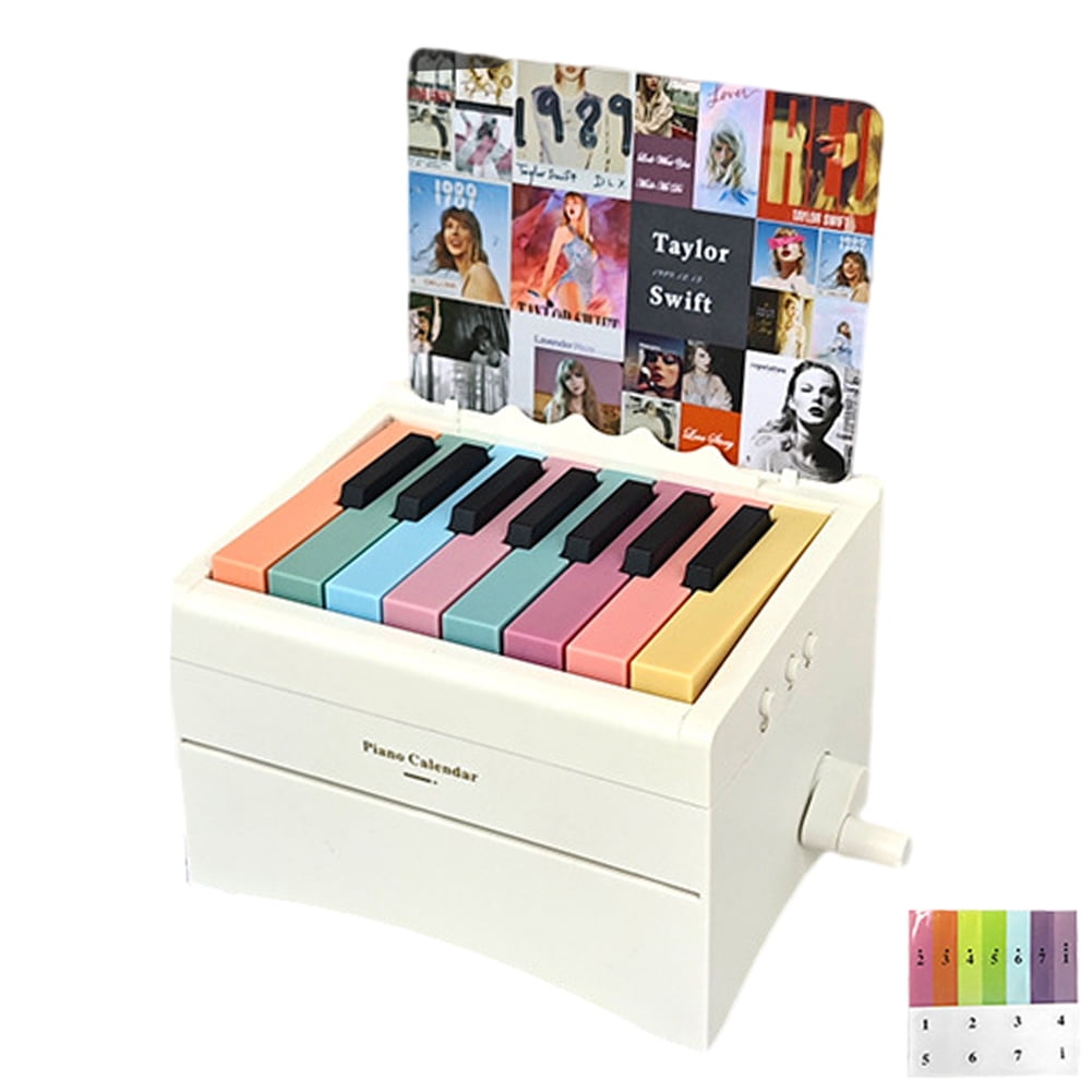 Yibooy Taylor Piano Calendar 2025 Mini Piano Calendar for Music Lovers