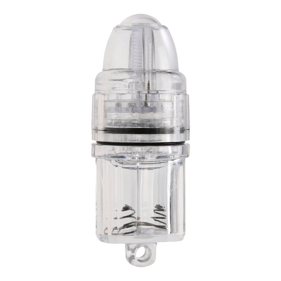Yibooy Underwater Deep Drop LED Fish Attracting Indicator Lure Bait Fishing(White)