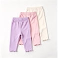 thumbnail image 1 of Piparoo 3-Pack Baby Girls'Leggings for Girls Pants for Kids Toddler Soft Stretchy Full Length Multipack 6M-4T, 1 of 8