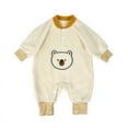 thumbnail image 1 of Yidarton 2-3Y Bear Baby Clothes Polar Fleece Climbing Clothes 2022 Autumn And Winter New Ha Baby Jumpsuit, 1 of 10