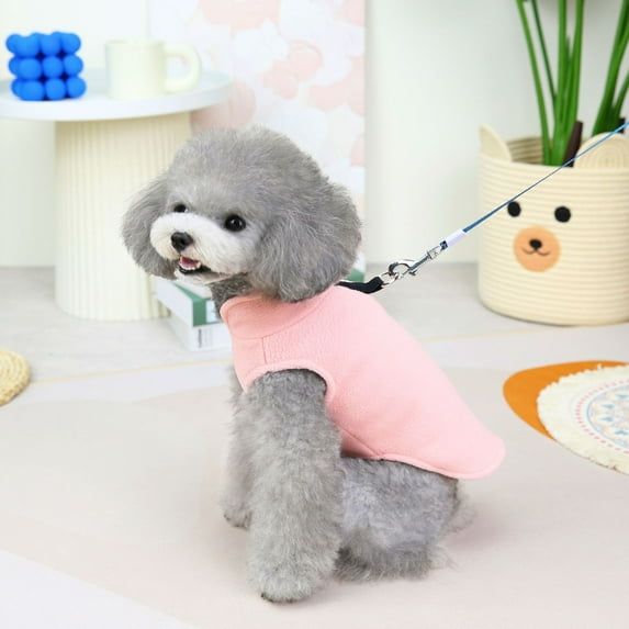 Yidarton 2022 Dog Clothes Traction Cotton Velvet Clothing Autumn And Winter Warm Cat Clothes Small Dog Pet Clothing pink