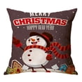 thumbnail image 1 of Yidarton Cartoon Linen Christmas Pillowcase Printing Pattern Pillow Cover Car Sofa Cushion Cover, 1 of 6