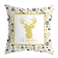 thumbnail image 1 of Yidarton Christmas Pillowcase White Elk Car Sofa Cushion Cover Holiday Household Items Pillow Case, 1 of 6
