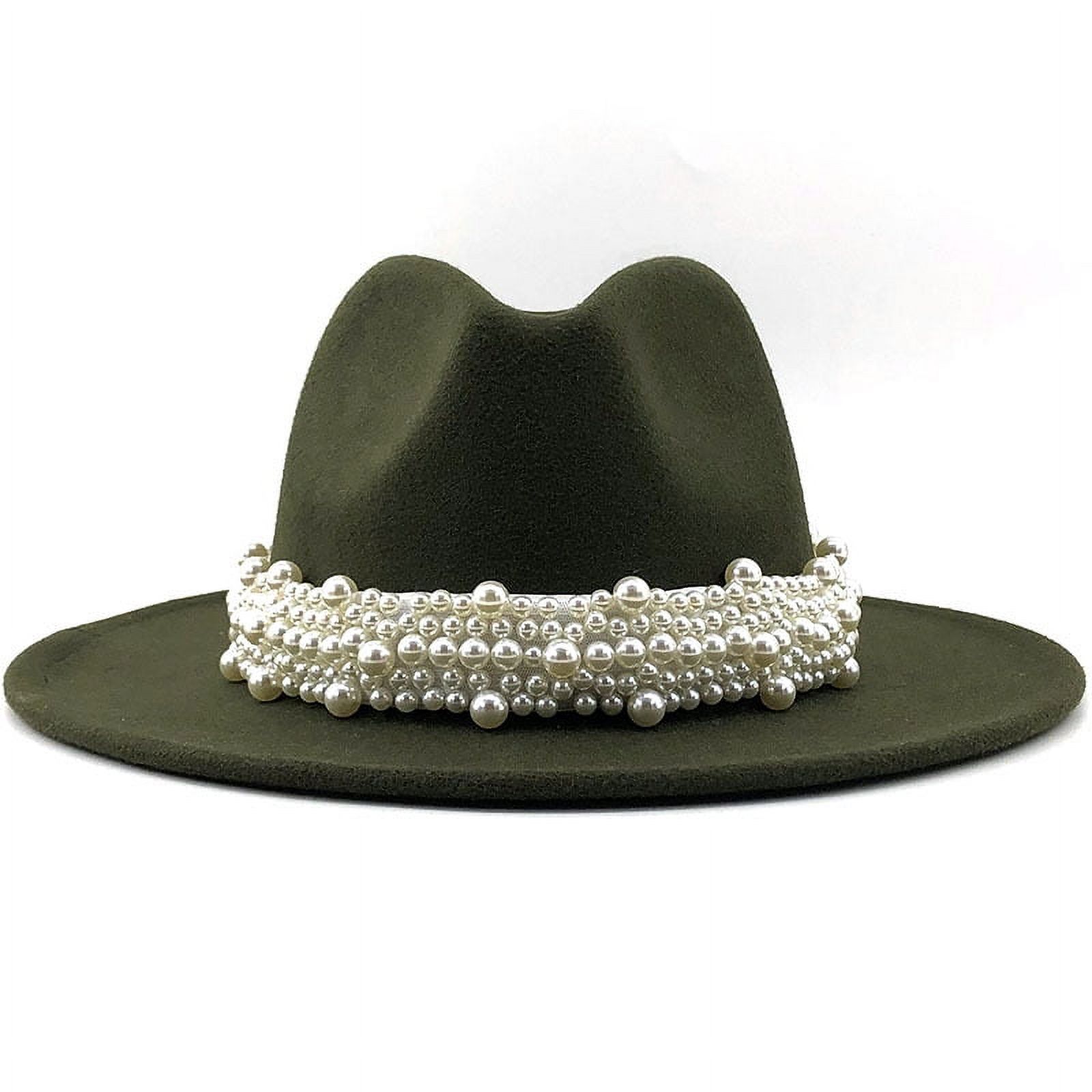 Cappello Fedora Unisex Keusyoi In Lana E Cotone - Tesa Media, Nero, Quattro Stagioni, Per Uomo E Donna