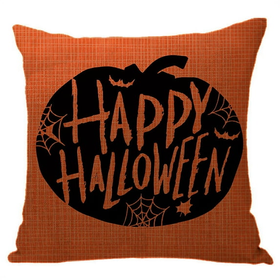 Yidarton Halloween Theme Linen Pillowcase Cushion Cover Home Festival Pillow Cover
