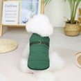 thumbnail image 1 of Yidarton New Dog Clothes Traction Cotton Vest Pet Dog Clothes Autumn And Winter Warm Clothing 2022 green, 1 of 9