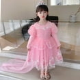 thumbnail image 1 of Yidarton New Frozen Princess Elsa Dress Girls' Autumn Long Sleeve Elsa Dress Children's Dress, 1 of 12