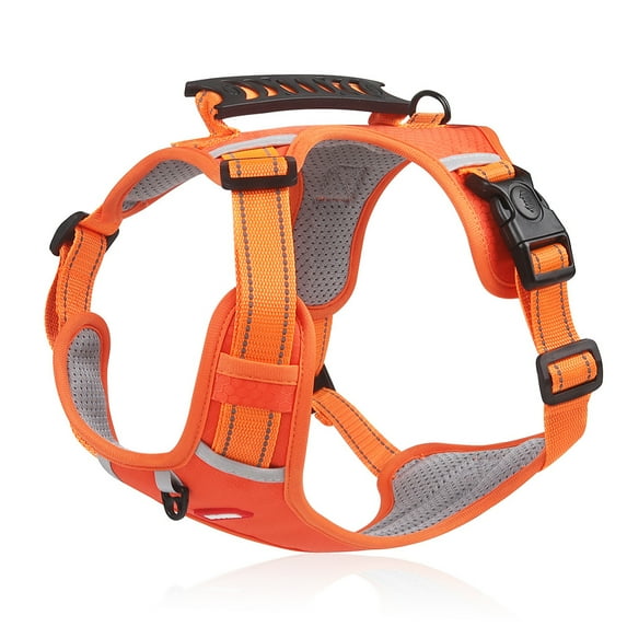 Yidarton New Pet Chest Strap Vest Reflective Big Dog Chest Strap Explosion-proof Dog Traction Rope Orange XL