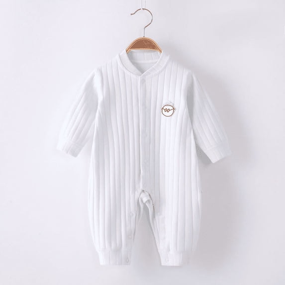 Yidarton Newborn Jumpsuit Autumn And Winter Baby Clothes Boneless Newborn Baby Clothes Infant Clothes Light Blue