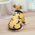 thumbnail image 1 of Yidarton Pet Fall/Winter Bulldog Dog Dog Clothes Return Swallow Bullfighting Wei Yi Teddy Koji Dog Warm Clothes yellow, 1 of 8