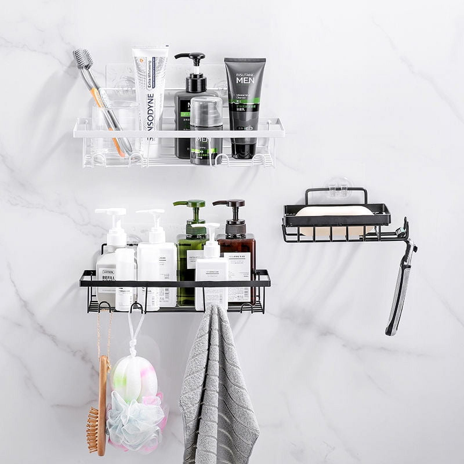 Yidarton Stainless Steel Soap Rack Non-perforated Bathroom Soap Rack ...