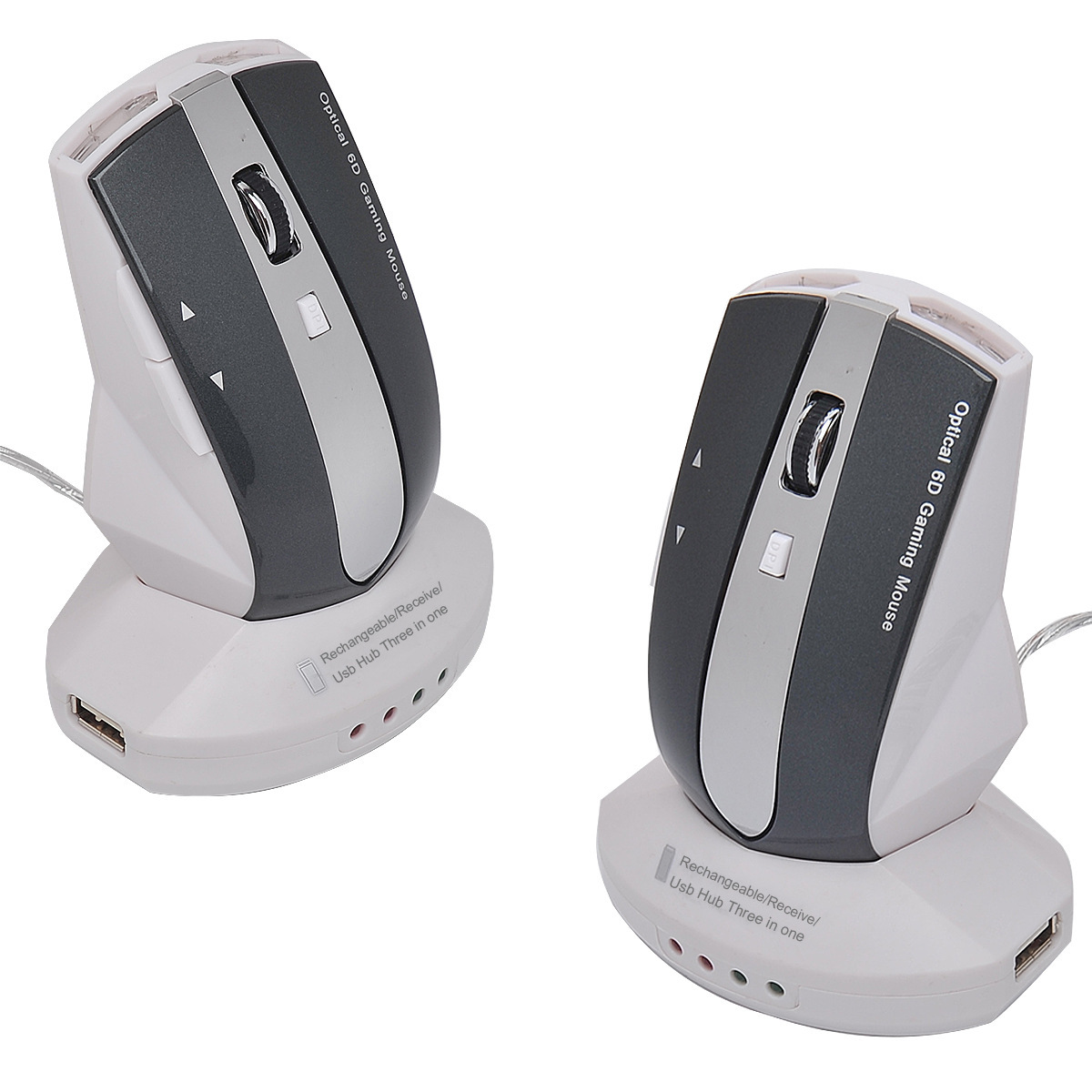 Yidarton Wireless Charging Mouse Creative Office Game Mouse White and ...