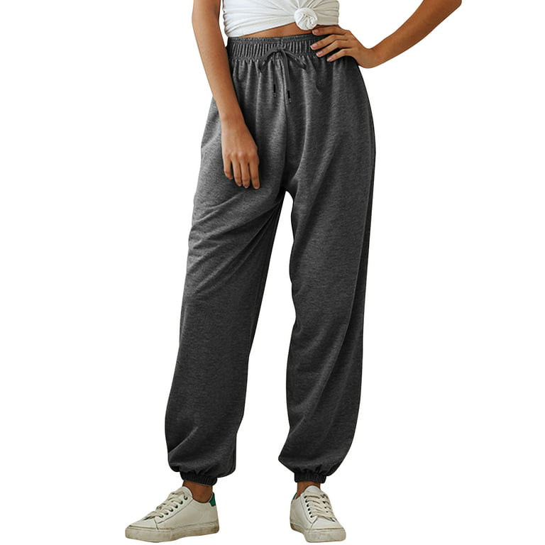Gvraslvet Cinch Bottom Sweatpants for Women with Pockets White : :  Clothing, Shoes & Accessories